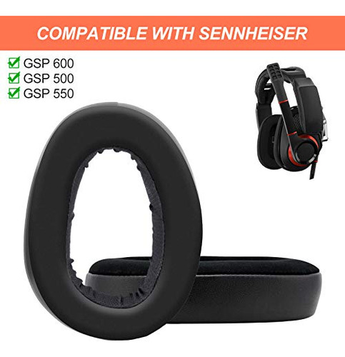 Almohadillas De Repuesto Compatibles Con Sennheiser Gsp