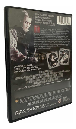 Sweeney Todd. El Barbero Demoniaco De La Calle Fleet. Dvd. (Usado)