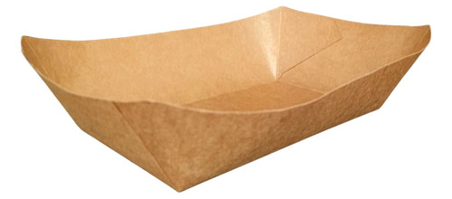 1000 Charolas Bandeja Antigrasa Para Comida Cartón Kraft