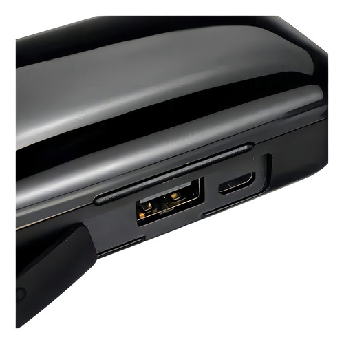 Auriculares Bluetooth TWS F9-5 impermeables y batería externa, color negro