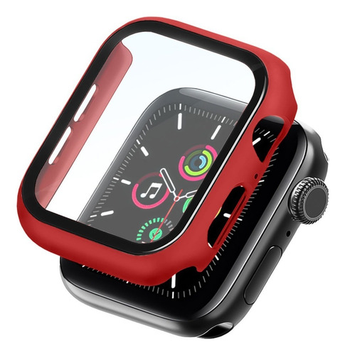 Hprime Bumper Film - Funda para Apple Watch (44 mm), color rojo