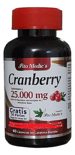 Pack 3 Cranberry Por60 Capsulas - Unidad a $822