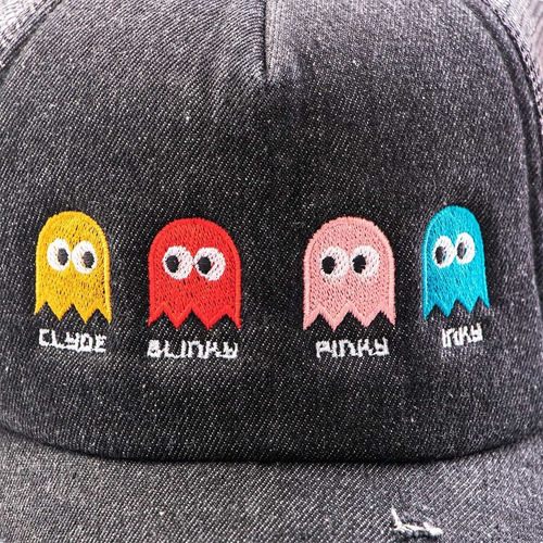 Imagen 3 de 3 de Gorra Trucker Aurelius Pac Man Ghost Regulable Moda