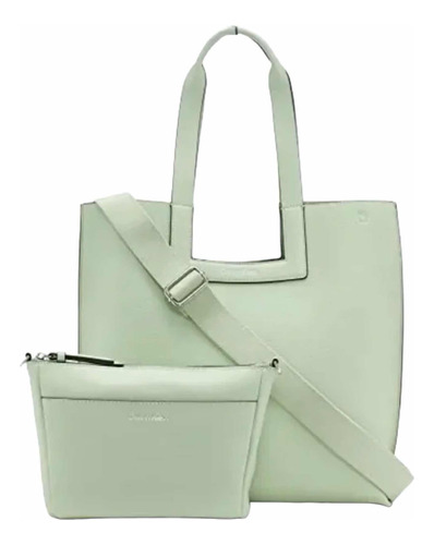 Calvin Klein Bette Xl Tote & Crossbody Set Verde Pepino Vega