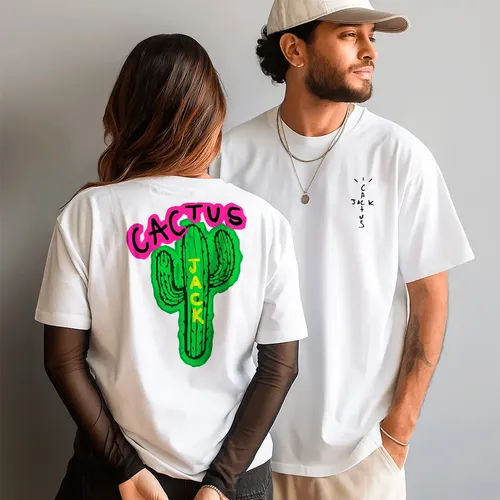 Travis Scott Tシャツ カクタスジャック　平本蓮着用 Camiseta Travis Scott Cactus Jack Rap Hip Hop Unissex Estilo