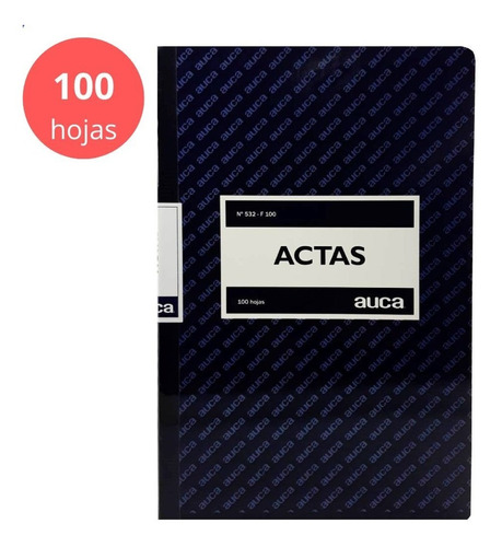 Libro De Actas 100 Hojas