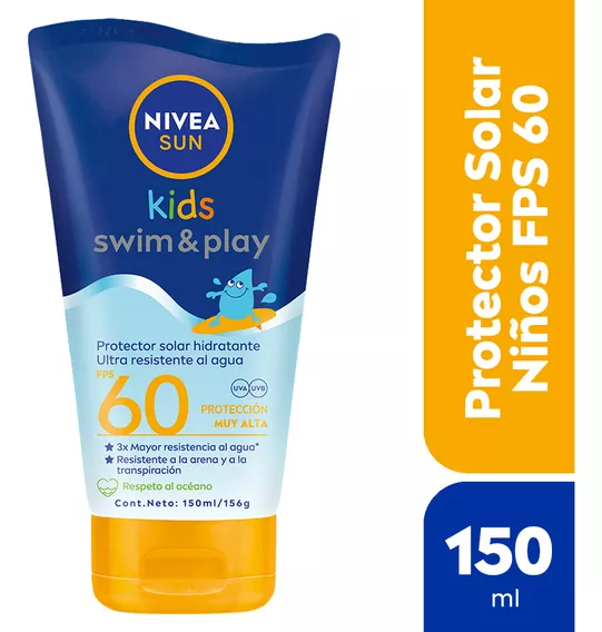 Protector Solar NIVEA Swim & Play Kids Fps 60 150 Ml