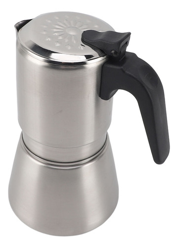 Olla Para Moka De Acero Inoxidable 304, 4-6 Tazas, Inducción