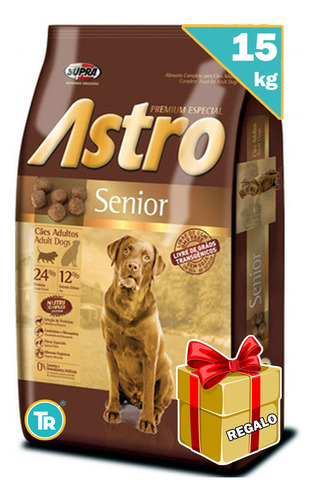 Comida Astro Perro Senior Mayores 15kg + Regalo !