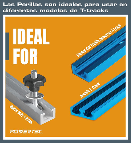 Set 46pz Manijas Y Pernos Fijación T Tracks Mesas De Trabajo