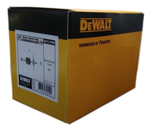 Dewalt 50112-pwr Clavo Para Pistola Fulminante  Diámetro 2 