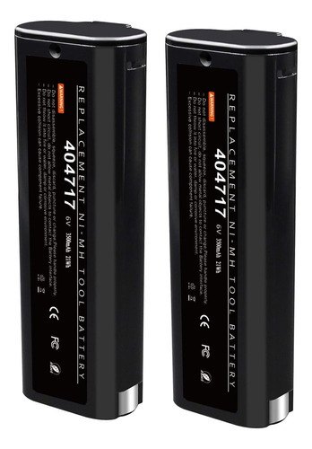 Batería Recargable Nimh De 6v 4000mah Actualizada 2 Pa...