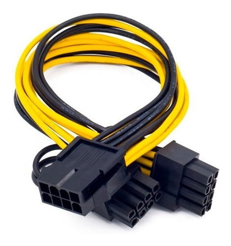 Adap De 8 Pi A 2 Conec De 8 Pi Para Placa Vga, Ideal Mineria