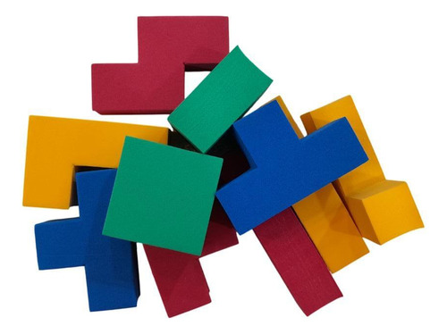 Bloques Geometricos Goma Eva Apilables 10 Pzs Para Armar Versión Del Personaje Jonitos