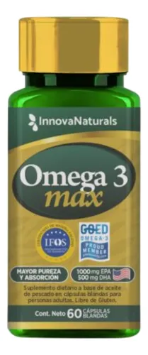 Omega 3 Max 1000 Epa + 500 Dha Innovanaturals 60 Caps IFOS GOED