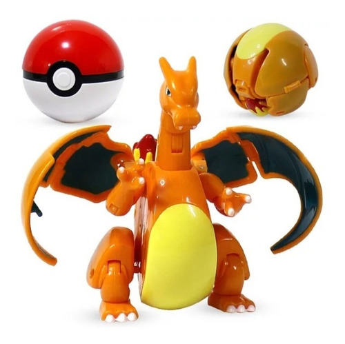 Figuras Pokemon Charizard Comprimible Pokebola   11 Cm