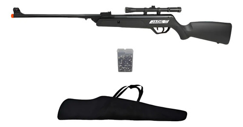 Carabina de pressão airsoft CBC CBC calibre 5.5 mm 375.806 ft/s mola preto