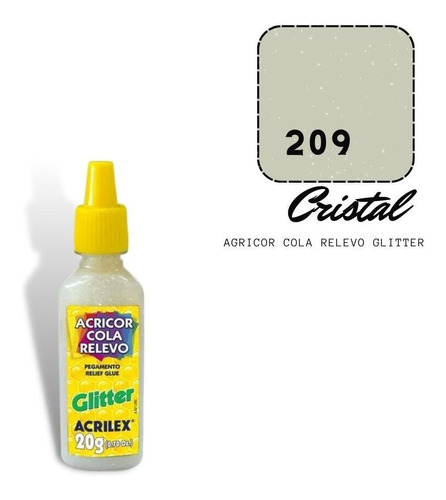 Acricor Cola Relevo Cristal (glitter)20g