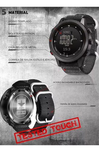 F Reloj Digital North Edge Apache46 For Hombre