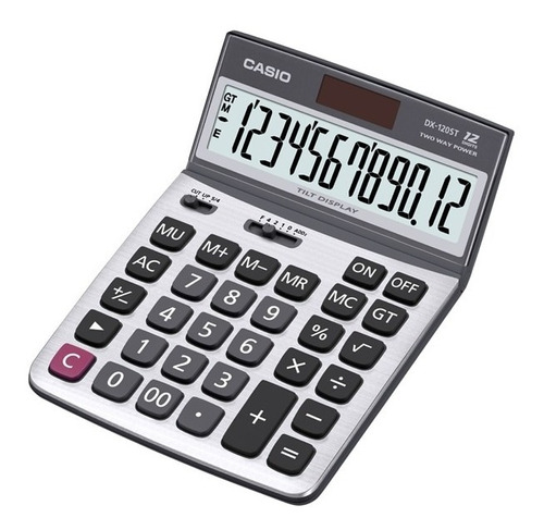 Calculadora Escritorio Casio Dx-120st Inclinacion Ajustable