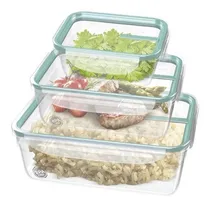 Comprar Set 3 Contenedores Hermeticos San Remo Freshy Rectangulares