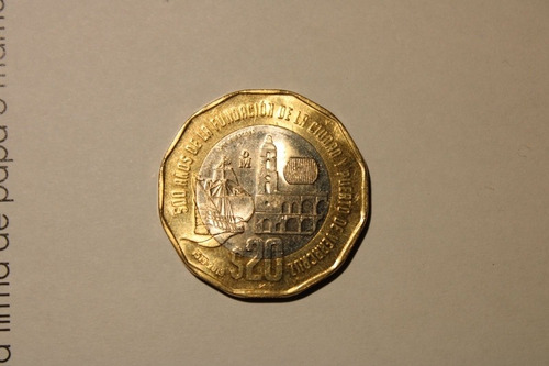 Moneda Conmemorativa Fundacion Veracruz 1519-2019