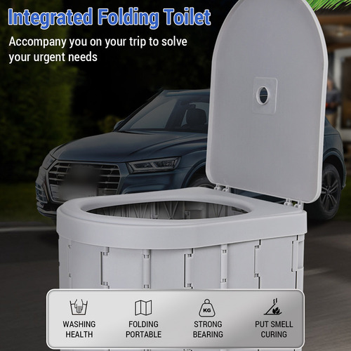 Cubo Para Inodoro Portátil, Práctico Y Para Adultos Mayores