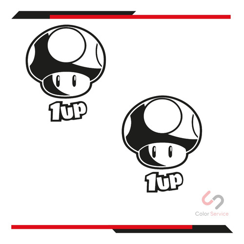 Calca Sticker Honguito Mb Para Carro O Camioneta D 18x15cm 2