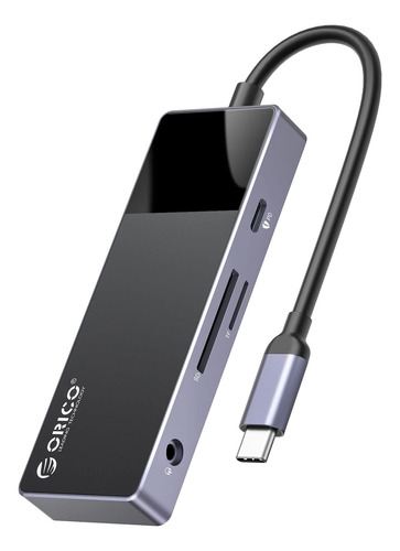 Concentrador Usb-c Orico 8 En 1: Adaptador De Multipuertos