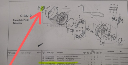 Retentor De Pó Tambor De Freio Traseiro Fourtrax 420 14/20