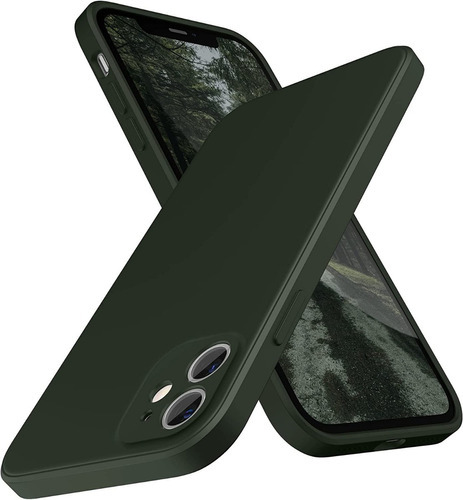 Carcasa Full Silicona Cubre Cámaras Para iPhone 11  (2 Cámaras) - Color Verde