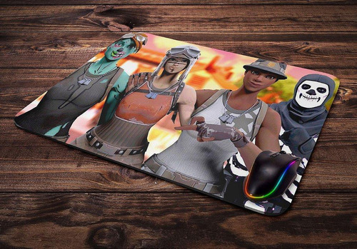 Mouse Pad Gamer Fortnite Personagens Iii