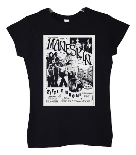 Polera Mujer Maneskin Zitti E Buoni Polera Rock Abominatron