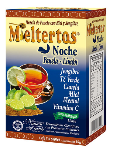 Mieltertos Gripa Noche X 6 Sobres