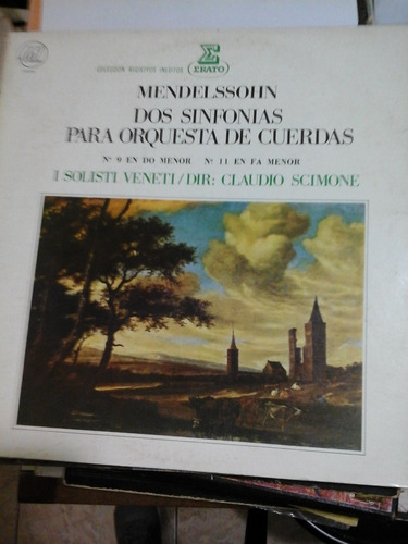 Vinilo 4254 - Mendelssohn- Sinfonias Para Orquesta Cuerdas