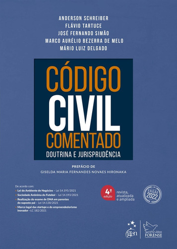 Livro Codigo Civil Comentado - Edição Atual - Tartuce