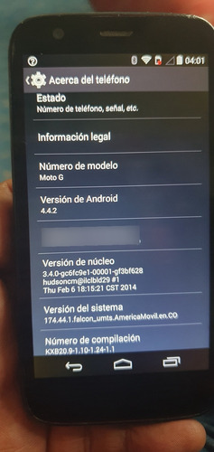 Moto G1 Para Reparar O Para Usar Sus Piezas,funciona Pero No Agarra Los Chips... (Usado)