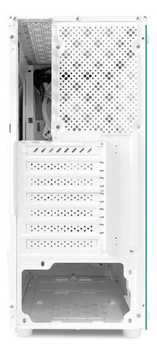 Gabinete Gamer Tgt Carbon, Rainbow, Mid-tower Lat De Vidro W Cor Branco