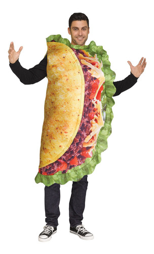 Disfraz De Taco Talla Única Para Hombre, Halloween