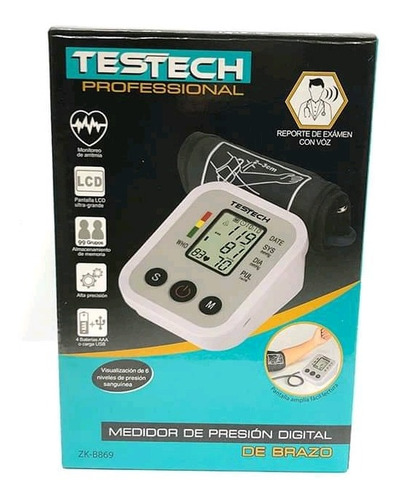 Tensiómetro Digital Con Voz Para Brazo Manometro