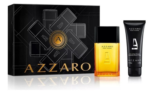 Perfume Azzaro Pour Homme 100ml + Body Shampoo 100ml Set