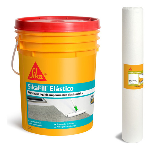 Sikafill Elástico Membrana Liquida 20kg + Manta Sika Tex 75