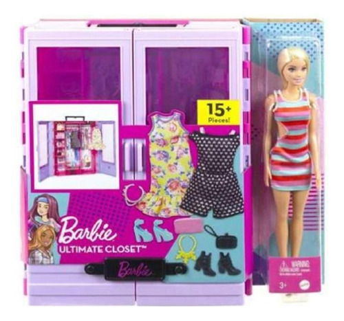 Muñeca Barbie + Armario Portatil Mattel Nextgames