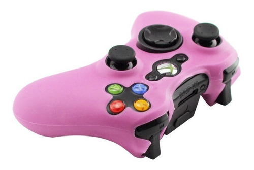 Funda Protector Silicona Joystick Xbox 360 Rosada