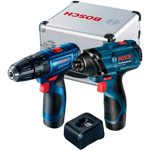 Taladro Atornillador Gsr 120+ Impacto Bosch 12v Maleta Alu.