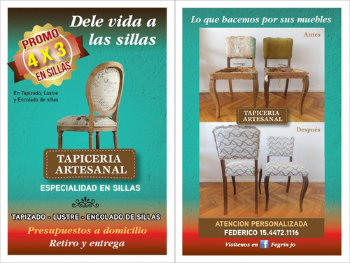 Tapicero-tapiceria-especialidad En Sillas.precios A Convenir