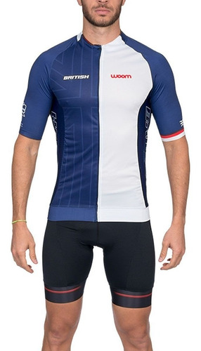 Camisa Woom Masculina Supreme British Azul Ciclismo 20