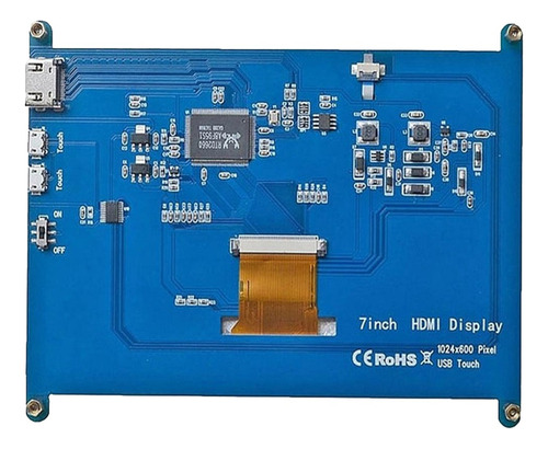 Pantalla Táctil Hdmi Lcd (c) 1024x600 Ips De 7 Pulgadas