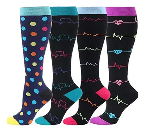 Calcetines De Compresión Para Aliviar Las Varices, 4 Pares