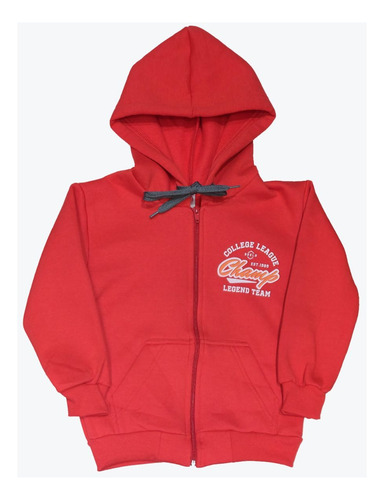 Campera Algodon Premium Frisado De Niño Niña-champ-kiding C3
